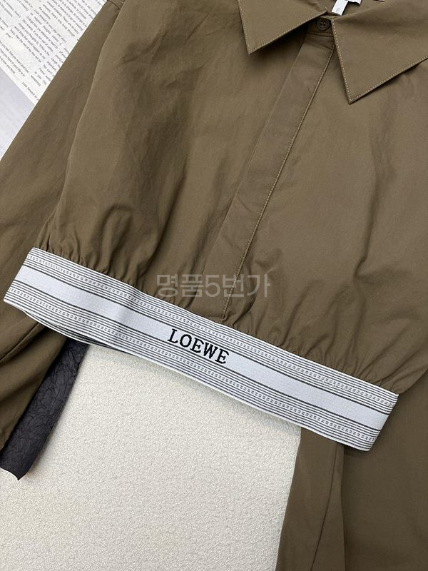 로에베 셔츠 코튼 크롭 셔츠 상품 이미지 5